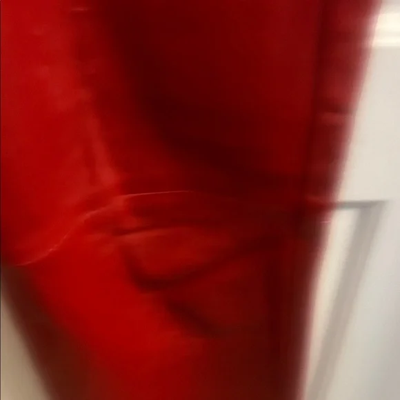 Ron Tomson Fiery Red Leather Trousers - Picture 6 of 11